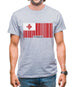 Tonga Barcode Style Flag Mens T-Shirt