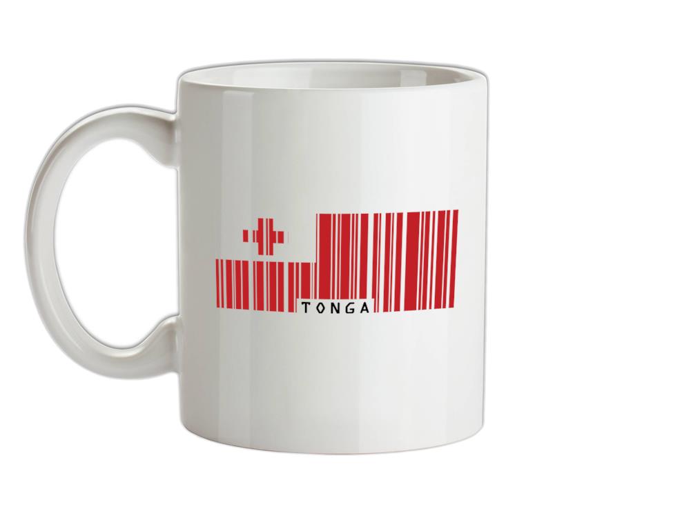 Tonga Barcode Style Flag Ceramic Mug