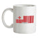 Tonga Barcode Style Flag Ceramic Mug