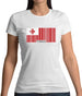 Tonga Barcode Style Flag Womens T-Shirt