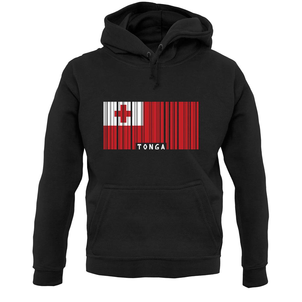 Tonga Barcode Style Flag Unisex Hoodie