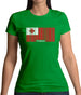 Tonga Barcode Style Flag Womens T-Shirt