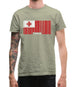 Tonga Barcode Style Flag Mens T-Shirt