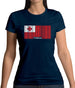 Tonga Barcode Style Flag Womens T-Shirt