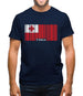 Tonga Barcode Style Flag Mens T-Shirt