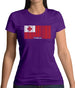 Tonga Barcode Style Flag Womens T-Shirt