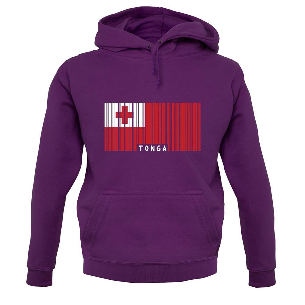 Tonga Barcode Style Flag unisex hoodie
