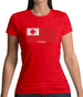 Tonga Barcode Style Flag Womens T-Shirt