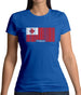 Tonga Barcode Style Flag Womens T-Shirt