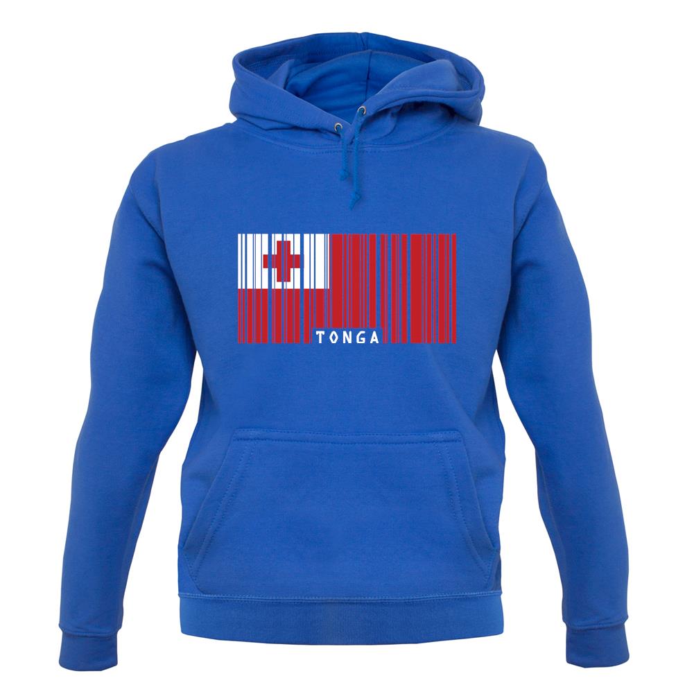 Tonga Barcode Style Flag unisex hoodie