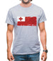 Tonga Grunge Style Flag Mens T-Shirt