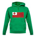 Tonga Grunge Style Flag unisex hoodie