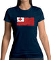 Tonga Grunge Style Flag Womens T-Shirt