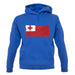 Tonga Grunge Style Flag unisex hoodie