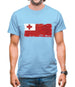 Tonga Grunge Style Flag Mens T-Shirt