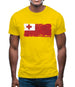 Tonga Grunge Style Flag Mens T-Shirt