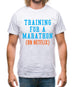 Training For A Marathon On Netflix Mens T-Shirt