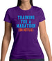 Training For A Marathon On Netflix Womens T-Shirt