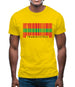 Transnistria Barcode Style Flag Mens T-Shirt