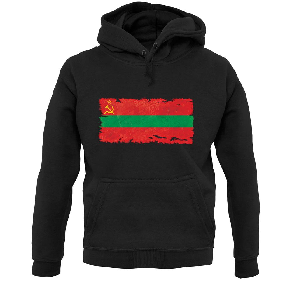 Transnistria Grunge Style Flag Unisex Hoodie