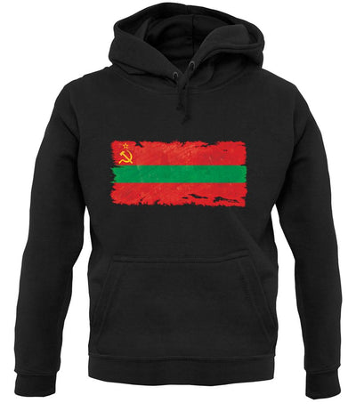 Transnistria Grunge Style Flag unisex hoodie