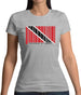 Trinidad And Tobago Barcode Style Flag Womens T-Shirt