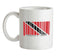 Trinidad and Tobago Barcode Style Flag Ceramic Mug