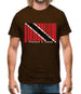 Trinidad And Tobago Barcode Style Flag Mens T-Shirt