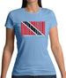 Trinidad And Tobago Barcode Style Flag Womens T-Shirt