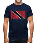 Trinidad And Tobago Barcode Style Flag Mens T-Shirt