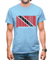 Trinidad And Tobago Barcode Style Flag Mens T-Shirt