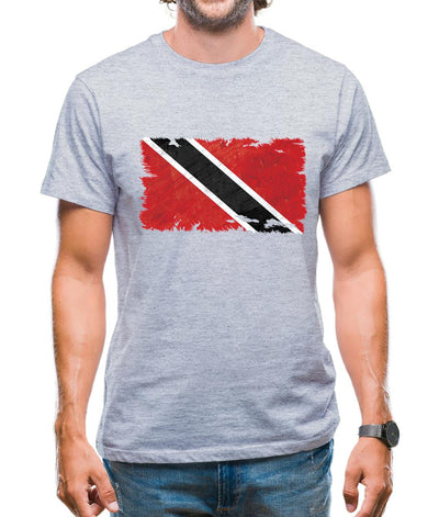 Trinidad And Tobago Grunge Style Flag Mens T-Shirt