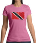 Trinidad And Tobago Grunge Style Flag Womens T-Shirt