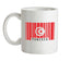 Tunisia Barcode Style Flag Ceramic Mug