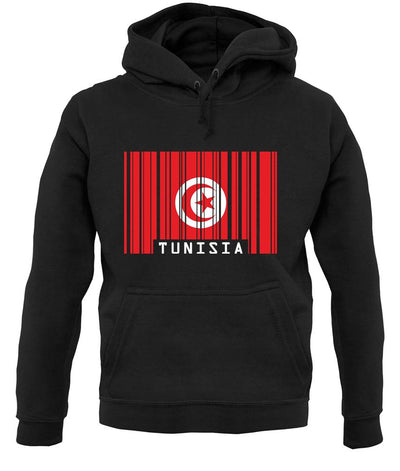 Tunisia Barcode Style Flag unisex hoodie