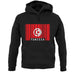 Tunisia Barcode Style Flag unisex hoodie