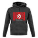 Tunisia Barcode Style Flag unisex hoodie