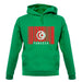 Tunisia Barcode Style Flag unisex hoodie