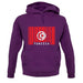 Tunisia Barcode Style Flag unisex hoodie