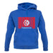 Tunisia Barcode Style Flag unisex hoodie