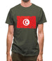 Tunisia Grunge Style Flag Mens T-Shirt