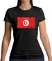 Tunisia Grunge Style Flag Womens T-Shirt