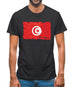 Tunisia Grunge Style Flag Mens T-Shirt