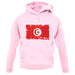 Tunisia Grunge Style Flag unisex hoodie