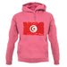 Tunisia Grunge Style Flag unisex hoodie