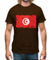 Tunisia Grunge Style Flag Mens T-Shirt