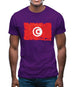 Tunisia Grunge Style Flag Mens T-Shirt