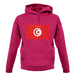 Tunisia Grunge Style Flag unisex hoodie