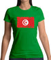 Tunisia Grunge Style Flag Womens T-Shirt