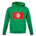 Tunisia Grunge Style Flag unisex hoodie